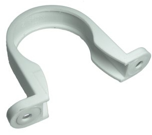 One Stop DIY 5 x rörklämmor vit sadel avloppsrör 40 mm 1 1/2 tum plast ny