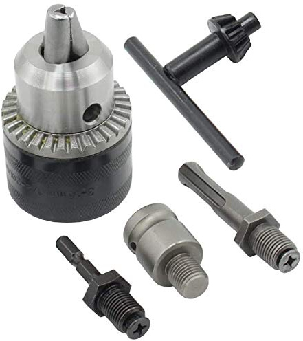 Puooifrty 3-16 mm borrchuck omvandlare 1/2 tum- 20UNF gänga snabbbyte adapter SDS-Plus 1/4 tum Hex 1/2 tum uttag