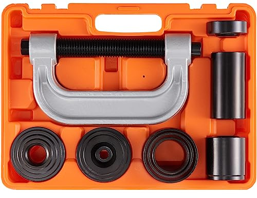 VEVOR Extractor de Rótulas 10 Piezas Extractor de Rótulas de Acero con Adaptadores de Varios Tamaños Kit de Extracción e Instalación de Rótulas U-Joint Pasador de Anclaje de Freno Vehículos 2WD 4WD