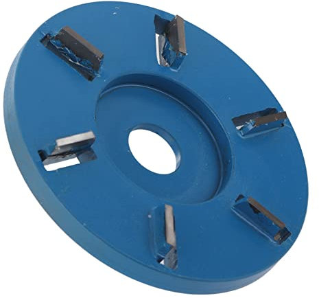 Disco de Corte de Madera de 6 Dientes, Hoja de Sierra Circular para Amoladora Angular, Acero, para Carpintería, Compatible con Madera Blanda y Dura