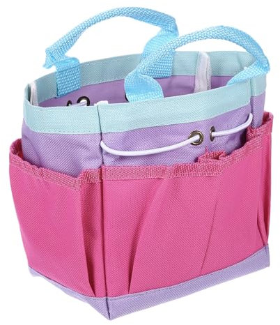 QUARKZMAN Sacca Attrezzi Giardino 9.84 x 3.94 x 9.06 Grande Borsa Oxford Tasche Sacca Giardino Organizzatore Attrezzi Piante Conservazione Trasportatore per Esterni, Viola