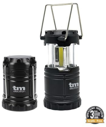 WatioWave Torcia LED da campeggio 9 W 3 x AAA TM ELECTRON