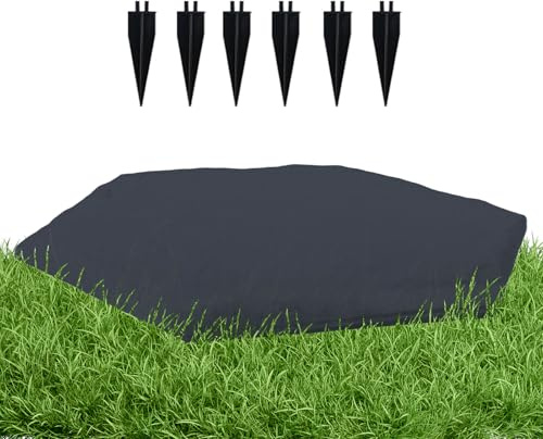 Piedras de paso para el jardín – adoquines decorativos para pasillos, losas con estacas para callejón jardín patio trasero piscina parque espacios exteriores