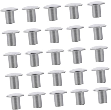 Gatuida 200 pezzi Rivetti in Alluminio Semi-cavi Testa Bassa Rivetti Professionali Resistenti alla Corrosione per Fissaggi Permanenti e Alta Resistenza Meccanica