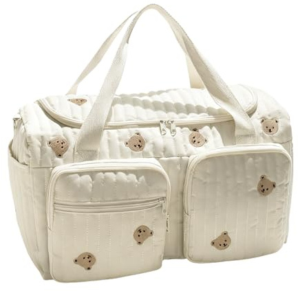 Sac à Langer pour Parents – Sac de Transport léger en Tissu divisé à l'intérieur, Solution de Rangement pour Les Fournitures de Garde d', Concept de Poche spacieux | pour Le Mouvement des
