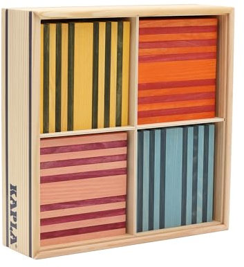 KAPLA 100er Kasten OCTOCOOR, 8 fröhliche Farben, die euren Bauwerken das gewisse Etwas verleihen