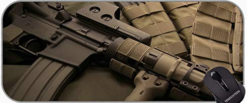 Mouse Pad Extended XXL, Arma Colt AR-15 Mousepad in gomma antiscivolo