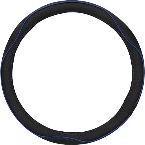 cartrend Lenkradhülle Performance, Auto Lenkradschoner, Anti-Rutsch, 37-39 cm Durchmesser, blau
