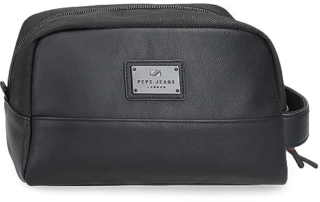 Pepe Jeans Egham Bolso de Mano Negro 25x16x1 cms Poliéster