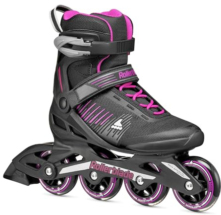 Rollerblade ZETRABLADE W, Pattini in linea Donna, nero/rosa ciclamino, EU: 40.5/41 (UK 7/7.5 / US: 9/9.5)