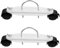 Alipis 1 Pair Electric Heating Pulley Radiator Heater Caster Wheels Casters Wheels Casters Rollers Iron Black