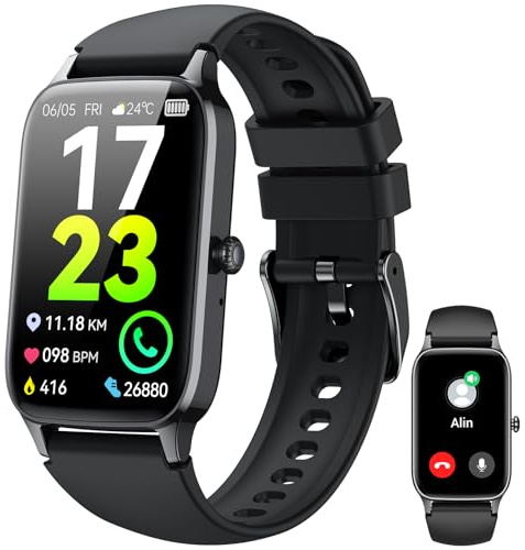 Soudorv Smart Watch for Men Women(Answer/Make Calls),1.57 HD Fitness Watch with Heart Rate/Sleep Monitor/Step Counter/Calories, 110+ Sport Fitness Tracker, IP68 Waterproof, Smartwatch for iOS Android
