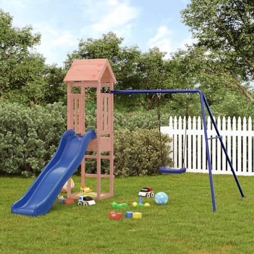 Genérico Parque Infantil de Exterior Madera Maciza Douglas,Juegos y Juguetes,Estructuras para Juegos al Aire Libre,Columpios y estructuras de juegos-3155820