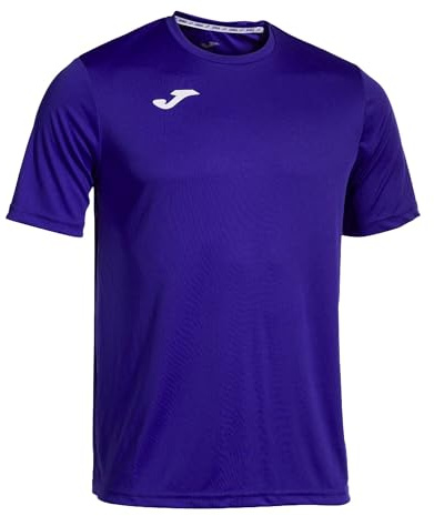 Joma Mens Combi M/C 100052.550 Short Sleeve T-Shirt - Purple/Purple, Small, Purple, S EU