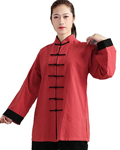 Daoba Tai Chi Abbigliamento con Cotone e Lino per Donna Uomo Unisex Modelli Gong Fu Arti Marziali Abiti da Arti Marziali Completi Abbigliamento