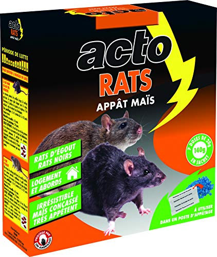 ACTO | APPÂT MAÏS Contre les rats d’égout et les rats noirs | RAT8