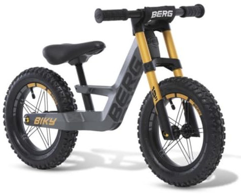 Berg Biky Cross Laufrad ab 2 Jahre, Luftreifen, Leichtes Magnesiumrahmen, Rutschfahrzeug 12 Zoll, Kinderfahrrad Jungen und Mädchen, Sattel höhenverstellbar