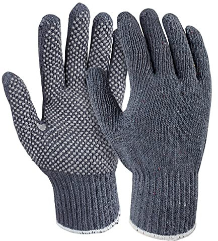 WorkLife HandschuhMan. 3 Paar Grobstrick Arbeitshandschuhe mit Noppen für optimalen Griff Gr. 8,10 und 12 (10/XL)