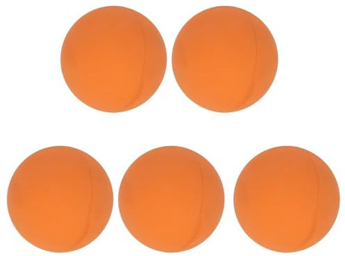 HERCHR 5Pcs High Bounce Ball, 6cm / 2.4in Rubber-Handball High Bouncing Balls for Adults Indoor and Outdoor Sport Party Favor Handball for Camps and Team Building (Orange)