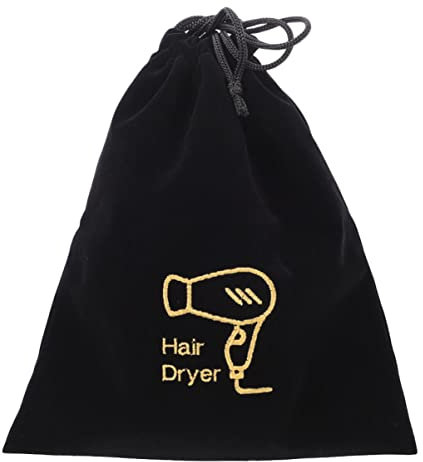 Amosfun 2st Fön Aufbewahrungstasche Flusenhalter Tragbarer Fön Reisetasche Machen Fön Tasche Hotel Flusenbeutel Für Haartrockner Schuhbeutel Mit Kordelzug Staubdichte Fönbeutel Föhnzubehör