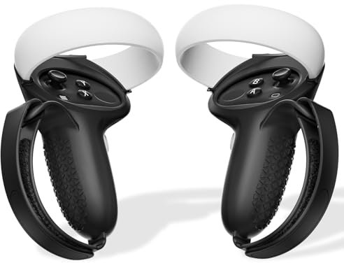 SUPERUS Funda de Agarres de Controlador Comfort Compatible con Meta Quest 2 Accesorios, Construcción Totalmente en Silicona, Agarres de Controlador para Oculus Quest 2