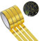 4 Rollen Goldband Klebeband Selbstklebende Wandleiste,Keramikfliesen Zierleiste Selbstklebend Bodenband,Schönheitsnaht Zierleisten Washi Tape Gold,Masking Tapes Dekorative Klebeband