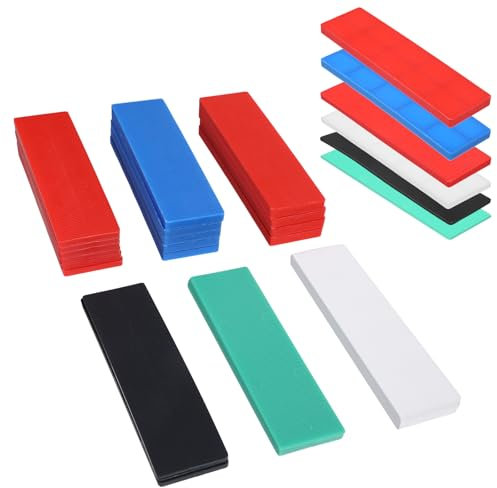 60 separadores de plástico, placas de soporte universales para ventanas y puertas, bloques de acristalamiento, cuñas de plástico para un montaje eficaz