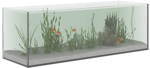 vidaXL Acuario con Almacenamiento Transparente 60 x 20 x 20 cm Cristal