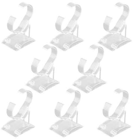LALAFINA Organizador Multifuncional de Joyas y Relojes Soporte Ajustable de 8 Piezas, Expositor Portátil para Pulseras y Brazaletes, Apto para Tienda y Uso Doméstico, Dimensiones
