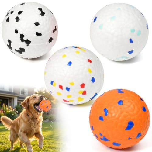BADCRIS 4PCS Balle Chien, Balle Chien Indestructible