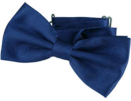 DonDon Pajarita Hombre elegante con gancho con nudo y ajustable color azul