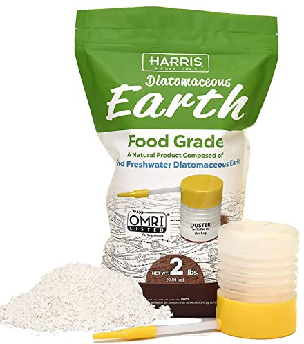 HARRIS Diatomaceous Earth Food Grade, 2lb with Powder Duster Included in The Bag
