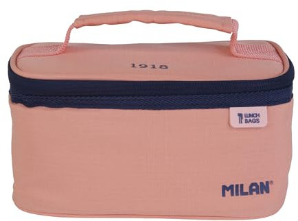 MILAN 08805SNCP Bolsa ISOTÉRMICA Porta Alimentos PEQUEÑA con 1 Recipiente (1,5L) Serie 1918, Rosa, Multicolor, Estándar