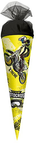 ROTH Schultüte groß Extreme Motocross 35 cm - Tüllverschluss - Zuckertüte Motorrad