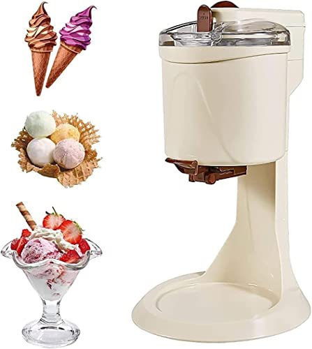 Máquina de helados con compresor en casa Heladera Máquina automática de helados blandos Máquina de helados de gran capacidad de 1L para sorbete de yogur helado Incluye recetas Contenedor de hielo