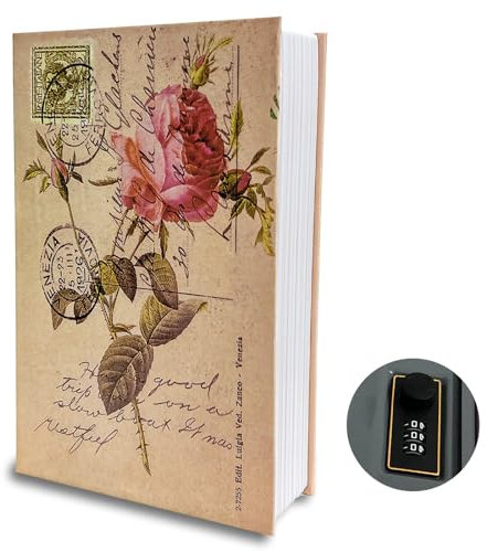 Golgner Buchtresor mit Zahlenschloss, Buchsafe Tresor, Geheime Aufbewahrungsbox, Code Schloss Buchsafe, Buch Safe für Büro Hause, Geld Schmuck Wertvolle Objekte, 24 x 15.5 x 5.5cm