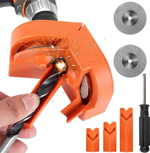 Yuentoen Multipurpose Drill Bit Grinding Sharpener,Bohrer Schärfer,bohrerschleifgerät, Tragbares Bohrer Schleifgerät SpiralbohrerSchärfgerät Bohrerschleifmaschine für 2mm-16mm,Schwarz