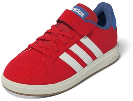 adidas Unisex Kinder Grand Court 00s Shoes Children, Pure Ruby/core White/Bright royal, 28 EU