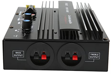SIXRUN 1000W Mono Bilförstärkare PA 80D, Aluminiumlegering Digital Basförstärkare, Hög Ljudklarhet för Bilstereosystem