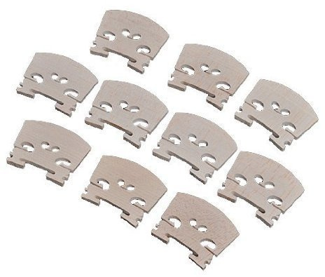 Lsgoodcare 10pcs Full Size 4/4 Violin Maple Bridge Violin Parts