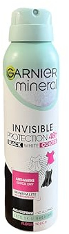 Garnier Mineral Osynlig svart, vit & Colors Deodorantspray, 6-pack (6 x 150 ml)