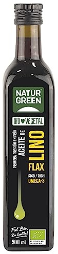 NATURGREEN ACEITE DE LINO 1ª presion – huile végétale aux usages multiples, contenance 500 ml, s’utilise selon les recommandations du fabricant et devient un allié fiable dans la routine de tous les j