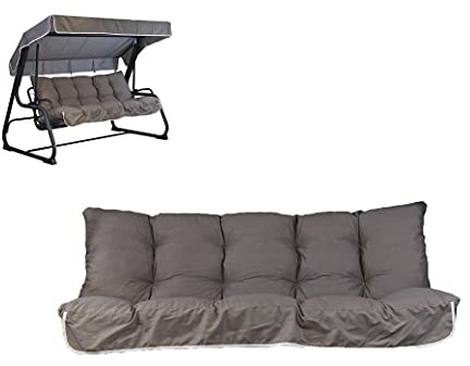 Cuscini per Dondolo 4 posti (170x52x12cm) - Incluso anche il tettuccio coordinato - 100% Made in Italy - Ideale per esterni (giardini e cortili) - Telaio non incluso