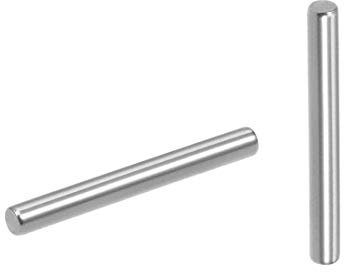 sourcing map 20Pcs 2mm x 18mm Dowel Pin 304 Stainless Steel Dowel Pins Shelf Pegs Support Shelves Silver Tone