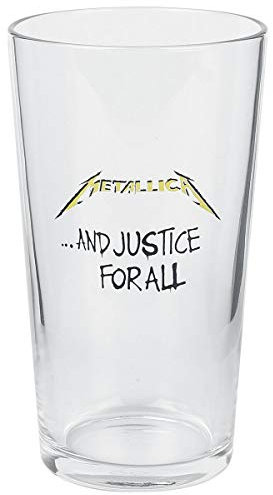 Razamataz Metallica Verre à bière Beer Glass et Justice pour toutes les pintes 570 ml