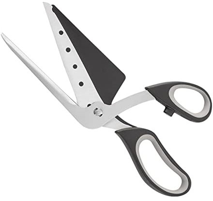 Cortador de Pizza Tijeras de Pizza Cortador de Pizza Desmontable Ultra Afilado para Herramienta de Pizza de Cocina Cortadores de Pizza de 27 cm (Negro)