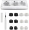 6 Pair Silicone Ear Buds, Multi-Flange Eartips, Earbud Noise Isolation Cover Caps, Double Flange Galaxy Buds2 Pro Headphone Earplug Set, Ear Tips Compatible with Samsung Galaxy Buds Pro 2021