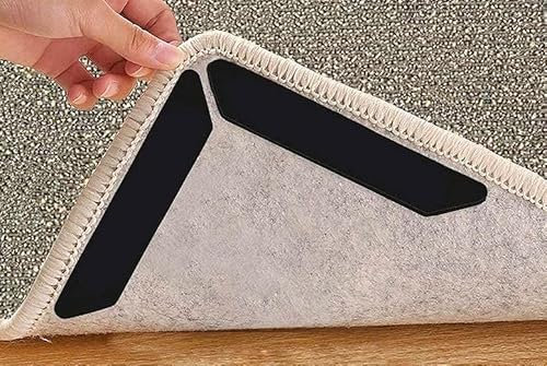 Lifeswonderful 8 Stück – rutschfeste Anti-Locken-Teppich-Pads – verhindern, dass Teppiche auf harten Böden verrutschen oder sich bewegen