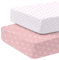 Baby Spannbetttuch 2 Pack Spannbettlaken 60x120cm Baby Matratzenschoner Spannbettlaken Kinderwagen Matratzenbezug Atmungsaktiv Bettlaken Baby Bettwäsche für Beistellbett und Wiege