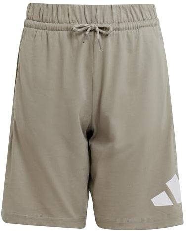 adidas Unisex niños Essentials Big Logo Shorts, Putty Beige/White, 7-8 Years